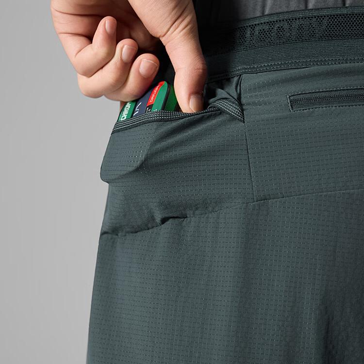 SAUCONY Running Training Series Logo Letter Comfortable Lace-Up Sports Shorts Unisex Shorts Mist-Gray SA2259DP03T-GR085