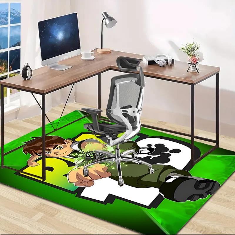 1pc Ben10 Design Area Rug - Non-Slip, Soft & Cozy Floor Mat for Living Room, Bedroom, Office - Indoor/Outdoor Decorative Carpet