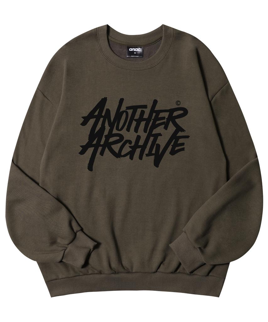 ANOTHER ARCHIVE Graffiti Oversized Sweatshirt_Navy