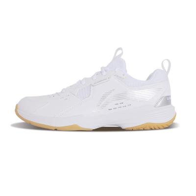 Li Ning Ace Dämpfung Rutschfest Abriebfest Atmungsaktiv Mittelhoch Badminton Schuhe Unisex Weiß AYTT001-5