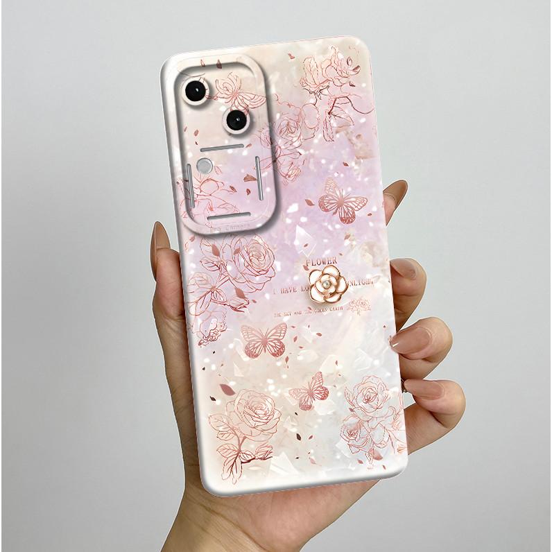 For Vivo V30 V2318 Casing Liquid Soft Silicone Aesthetic Luxury Cover Full Protective Shell For Vivo V 30 V30 Pro 5G Phone Case