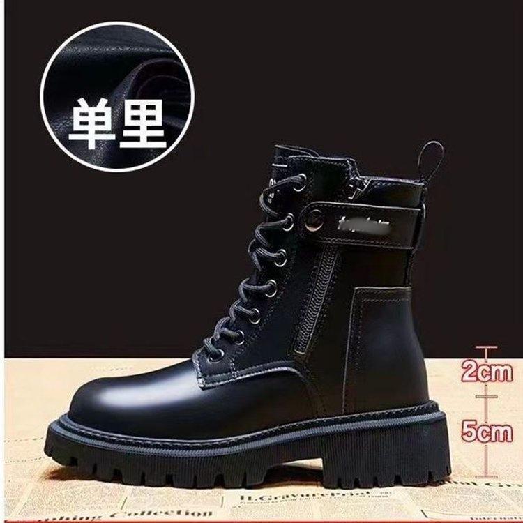 

Martin boots women s British style 2025 new autumn and winter velvet small inner heightening platform short boots retro locomotive boots 35