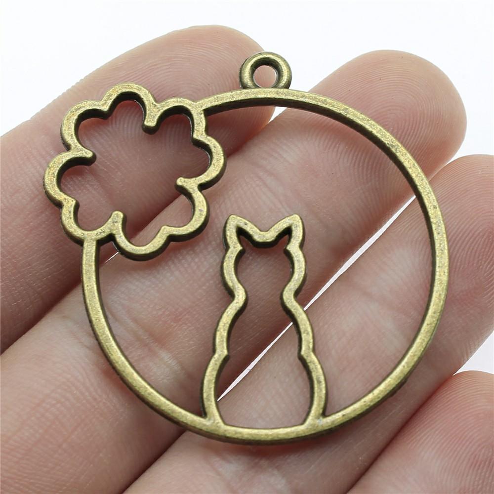 10pcs Clock Rabbit Charms For Jewelry Making Antique Bronze Silver Color Pendants Making DIY Handmade Tibetan Fit Jewelry