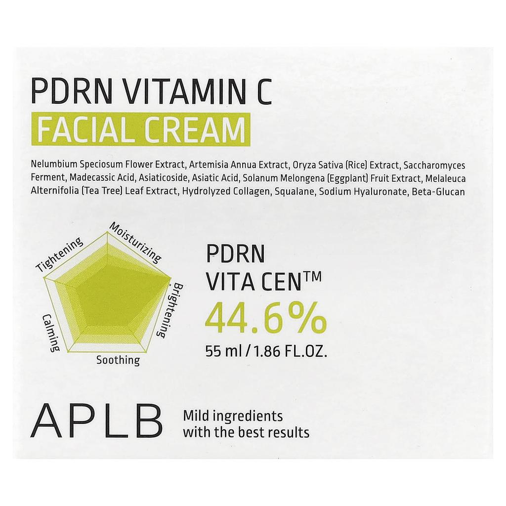 APLB, PDRN Vitamin C Facial Cream, 55ml (1.86 fl oz)