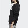 Adidas Neo Logo American Style Printed Knit Sports Sweatshirt Women Sweatshirt Black DW7953