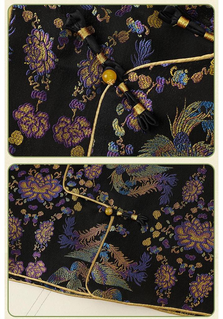 2026 New Chinese Style Jacquard Vest - Round Neck Tang Suit Outerwear