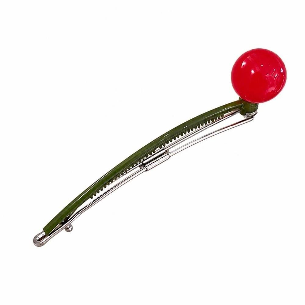 Candy Color Flower Hair Clip Colorful Bead Ponytail Hair Clip Hair Styling Tool  Back Head Updo