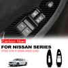 2 buc. Autocolante din fibră de carbon pentru stilul mașinii pentru Nissan 370Z 370 Z 2009-2018 -2022 Accesorii Panou cu butoane de comandă pentru ridicarea geamurilor