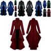 Gorgeous Women Vintage Medieval Tuxedo Gothic Tailcoat In Black Red Blue And Green