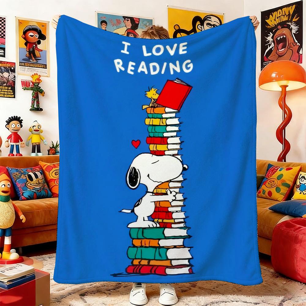 Fluffy Soft Blankets and Throws S-Snoopyes Double Blanket Camping Summer Comforter Anime Bedspread on the Bed Home Decoration &
