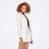 2025 Spring Slim Fit Women's Sheepskin Leather Motorcycle Jacket