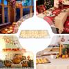 Christmas Snow Blanket Roll Soft Christmas Snow Blanket with Led Lights 8 Lighting Modes Fake Mat Tablecloth for Indoor Outdoor
