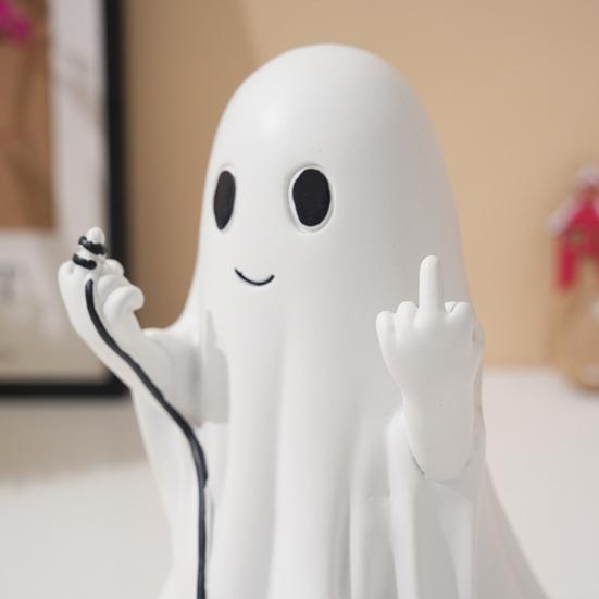 Ghost Dog Walking Ornament Resin Ghost Dog Walking Sculpture Halloween