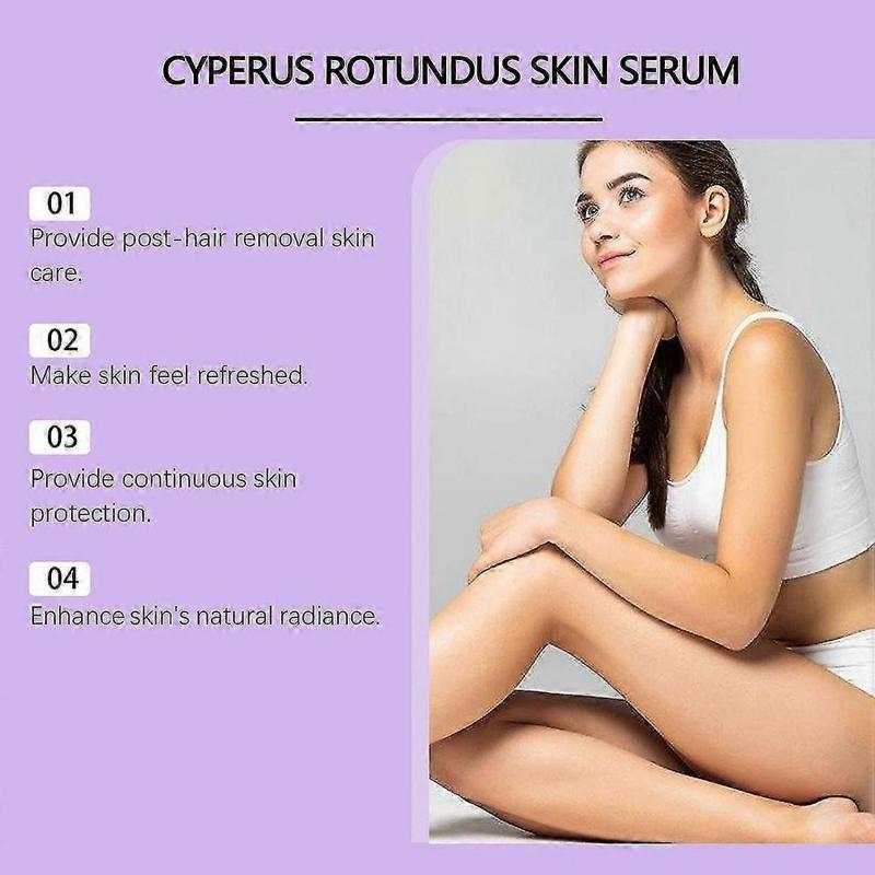 Natural Cyperus Rotundus Oil for Hair Removal Easily Absorbed Upgraded Hair Inhibitor for Daily Use