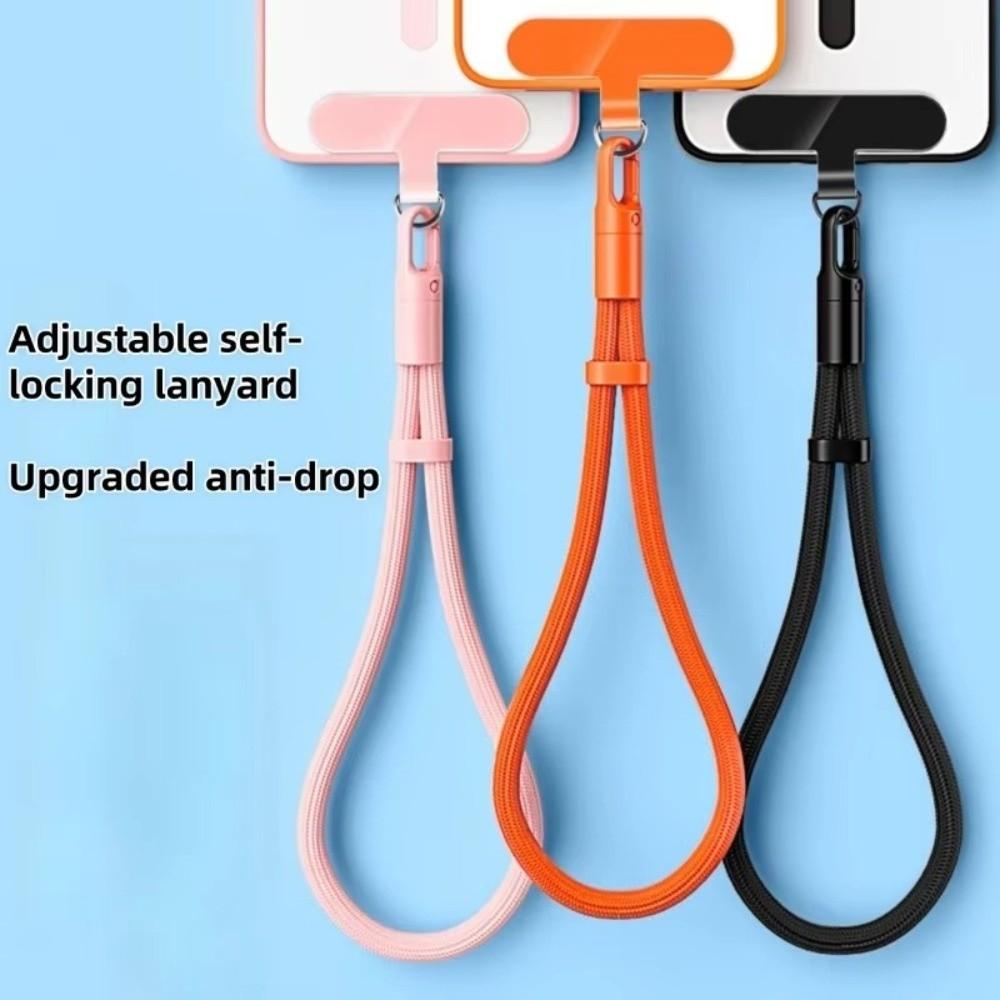 Anti-Drop Structure Phone Wrist Lanyard Self-Locking Phone Tether Strap for Keychains