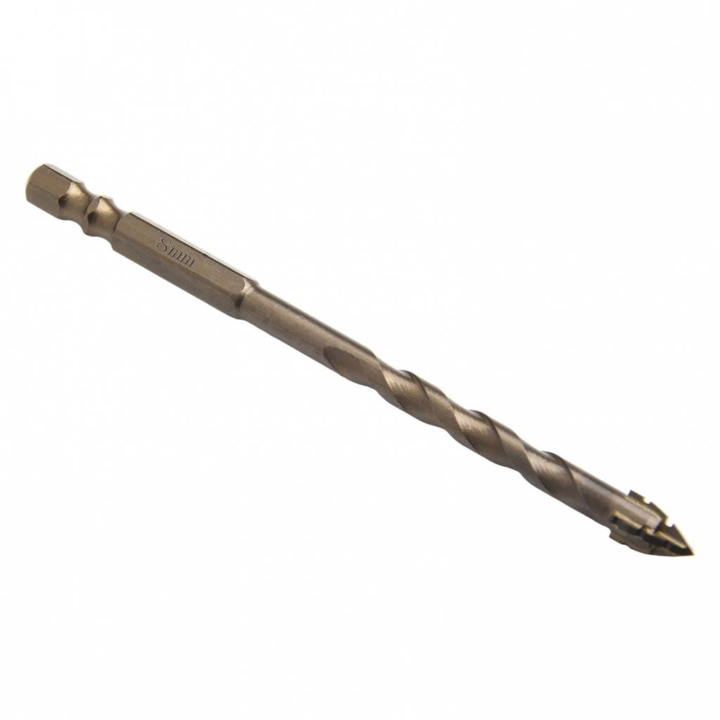 Efficient Glass Tile Punching with Triangle Design Eccentric Drill Bit