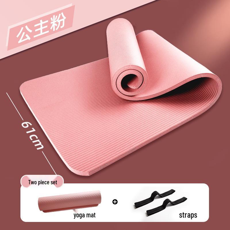 

Men s Fitness Yoga Mat - Thick, Anti-slip, Shock-absorbing, Silent, Wide, and Soundproof for Home Exercise. 10mm (Beginner)