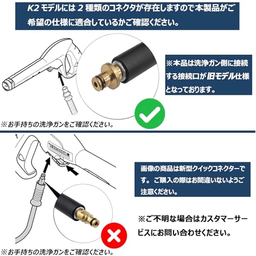 DERASL High Pressure Washer Hose (6 m) for Karcher Old Model M22 (14 mm) - Accessory for Karcher K2