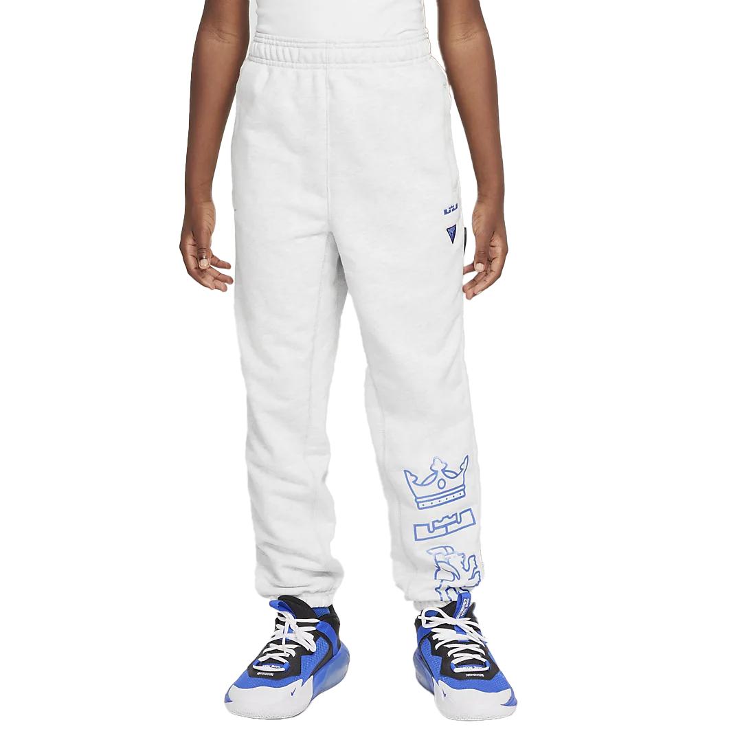 Teenagers Nike Knitted Sweatpants Dri FIT Standard Issue LeBron Photon Gray HF4266-025 L