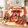 Kung Fu Panda Flannel Throw Blanket Soft Warm Cozy For Sofa Bed Indoor Home Bedroom Use
