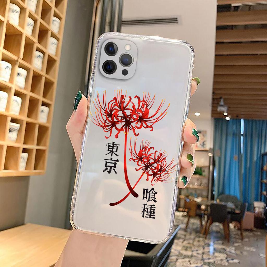 Soft Clear TPU Phone Case for IPhone 13 XR X XS 12 11 Pro Max 7 8  Plus SE2 Japanese Anime Tokyo Ghoul Japan Suave Cover Coque