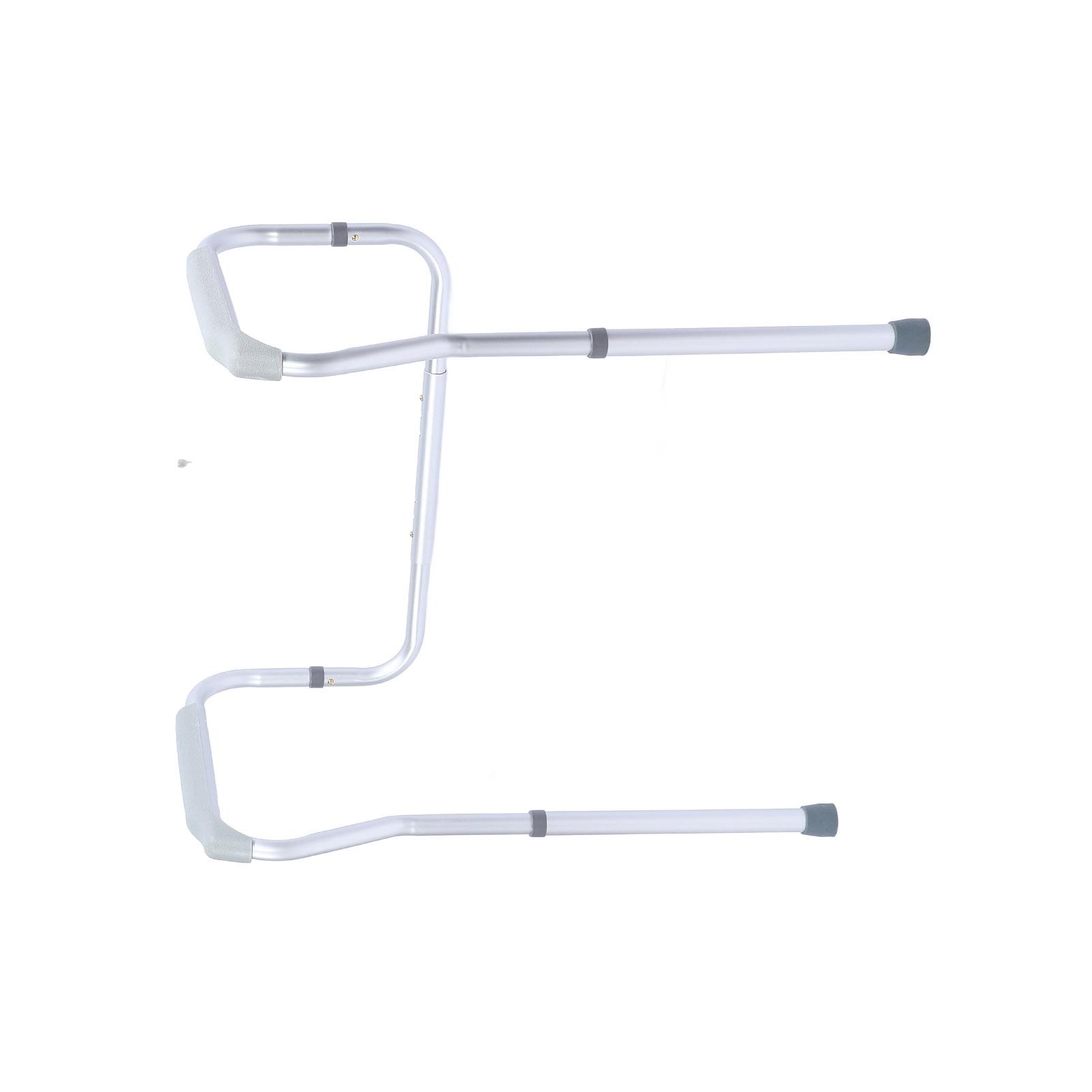 Bathroom Aluminum Alloy Toilet Guardrail Safety Rail Frame for Elderly Disabled Pregnant Women белый