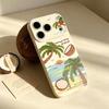 Summer coconut tree is suitable for iPhone17PM mobile phone case, anti-drop Apple 16/15Pro new 17 protective case idea