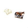 Weighted Arm Napkin Dispenser And Horse Statue Resin Sculpture Ornament for Table Storage Home Decor