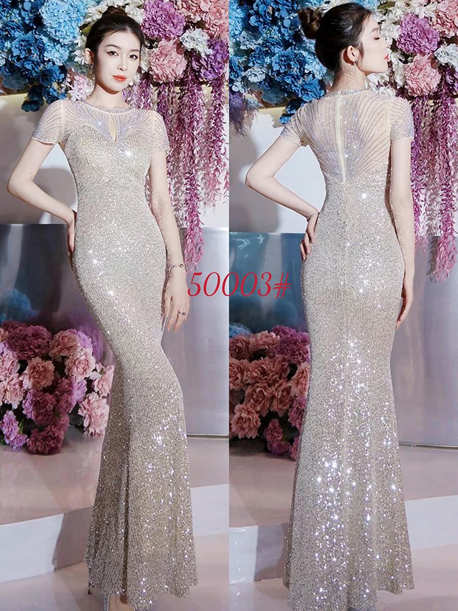 

Платье большого размера с золотыми пайетками, с коротким рукавом, для ведущего на день рождения, платье высокого класса с фатой «рыбий хвост», платье для подружки невесты, художественное тестовое платье для бар-мицвы XL