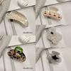 Trendy Acetate Hair Clip Strong Clasp For Long Hair Smooth Clip Lightweight Everyday Use