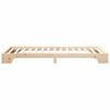 Bed Frame Brown 80 x 210 cm Solid Pine Wood