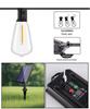 Smart Remote ST38 Solar LED String Lights - Waterproof Decorative Atmosphere for Outdoor Weddings and Camping