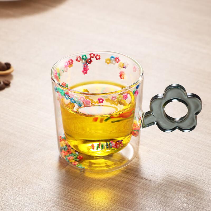 Шанци Двойная стенка Термостойкий стеклянный кофейный стакан