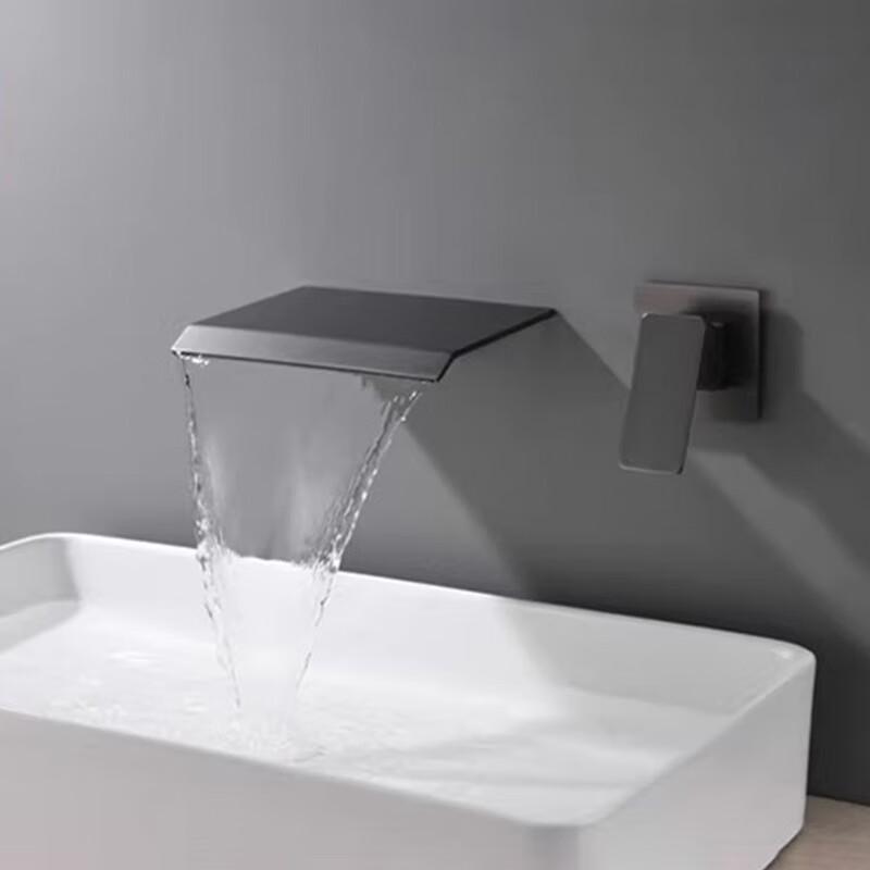 Wall-Mounted Waterfall Basin Faucet