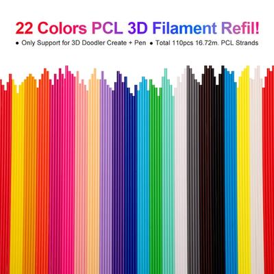 22/32 Color 2.5mm Pen Filament Refills Doodler Start 2.5mm Printer Doodler Pen Low Temperature Accessories
