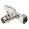 Tee Stop Valves Feed Water Adapter 1/2 X 1/2 X 1/2 Inch Compression Tee Valve Tee Fitting Tee Connector Adapter Enduring