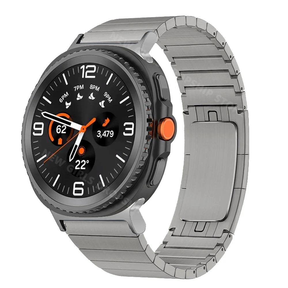 Herren Edelstahlarmband für Samsung Galaxy Watch 8 8 Classic 46mm 44mm 40mm Business-Armband für Samsung Galaxy Ultra 47mm Correa