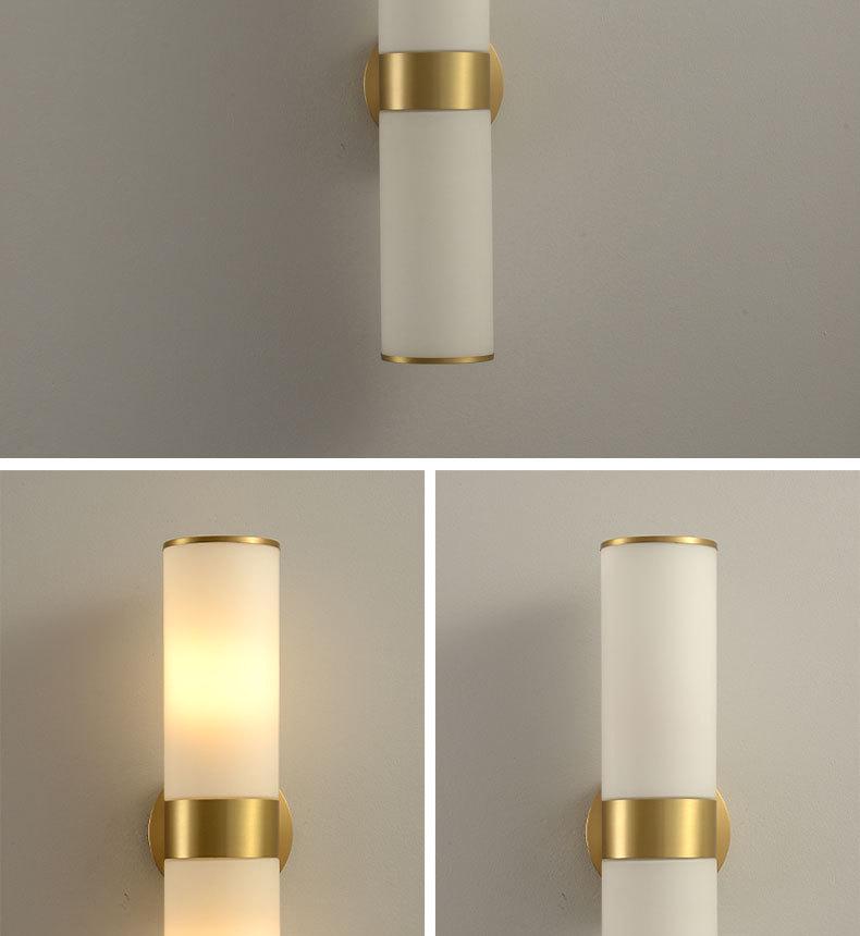 Nordic Luxury All-Copper Wall Lamp for Hotel, Clubhouse, Study, Showroom, and Bedroom.