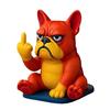 Funny Bulldog Phone Holder Sassy Middle Finger Bulldog Phone Stand Cartoon Dog Cell Phone Stand for Desk All Smartphones
