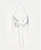 Arts De Base Silver Hobo Bag