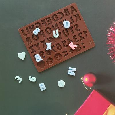 1 szt. Angielskie litery silikonowe formy alfanumeryczne cukierki ciastka galaretka lód forma do pieczenia ciasto wystrój mydło świeca forma do robienia