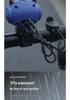 Loud Electric Bike Horn with Tri-Color Lights, USB-C Charging, Universal Fit, Night Warning Lamp