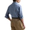 Polo Ralph Lauren Classic Houndstooth Linen Solid Shirt Men shirts Blue 710964778-011