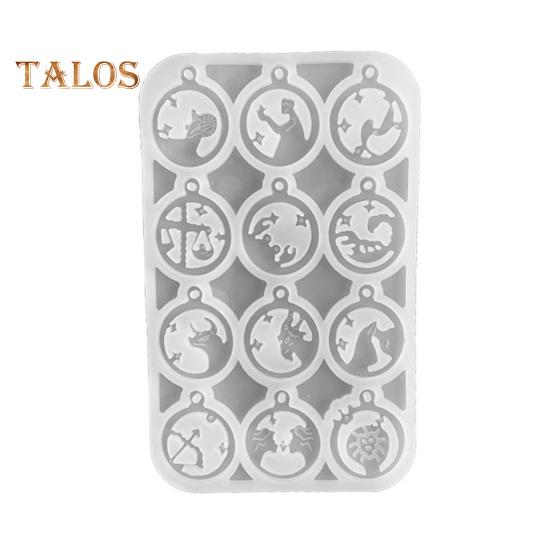 

Форма для сережек DIY Двенадцать созвездий, форма для ювелирных изделий, термостойкая силиконовая форма для сережек A