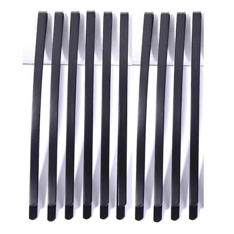 10pcs Black 6.5/8.5 Cm Clip Hair Clip Hairpin Korean Simple Black Wire Hair Pins Invisible Hairpin Wide Big Hair Clips For Bride