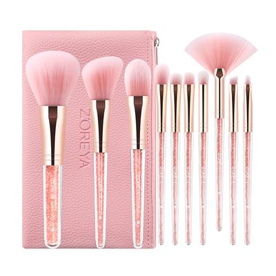 Rouge Lidschattenpinsel-Set, Innenbohrer, Kristallrosa, Make-up-Pinsel-Aufbewahrungstasche, Foundation-Pinsel, Make-up-Tools