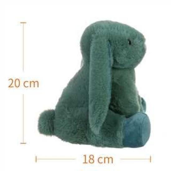 Apricot Lamb Green Bunny Plush Toy for Kids, Soft and Cute Fluffy Green Bunny for Girls and Boys, 20cm
