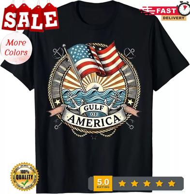 Welcome To America's Gulf USA America Flag T-Shirt