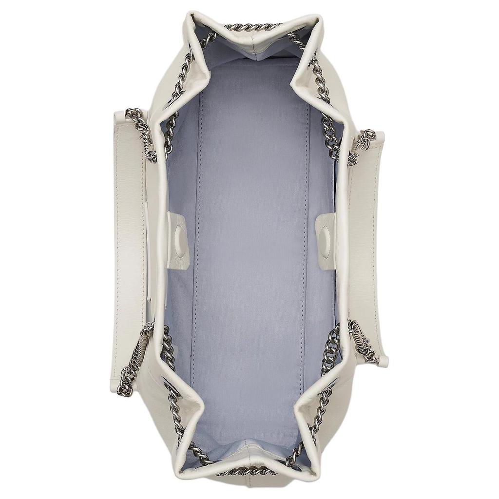 Marc Jacobs The Chain Sack Leather Bag White Women Bags 2P5HSH030H02-100