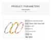 Trendy Women's Stainless Steel Ring Bracelet with Smooth Arc Buckle - Simple and Fashionable Design